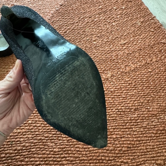 Berskha glitter/sparkly silver heels in size 37 EU - Picture 4 of 4